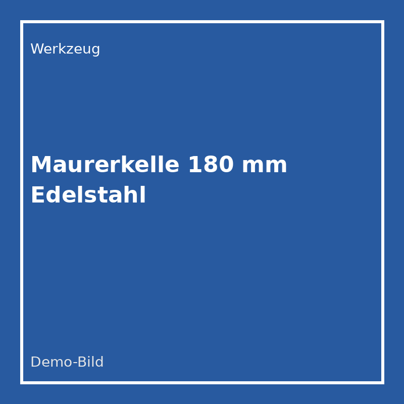 [WZ-MK-180] Maurerkelle 180 mm Edelstahl