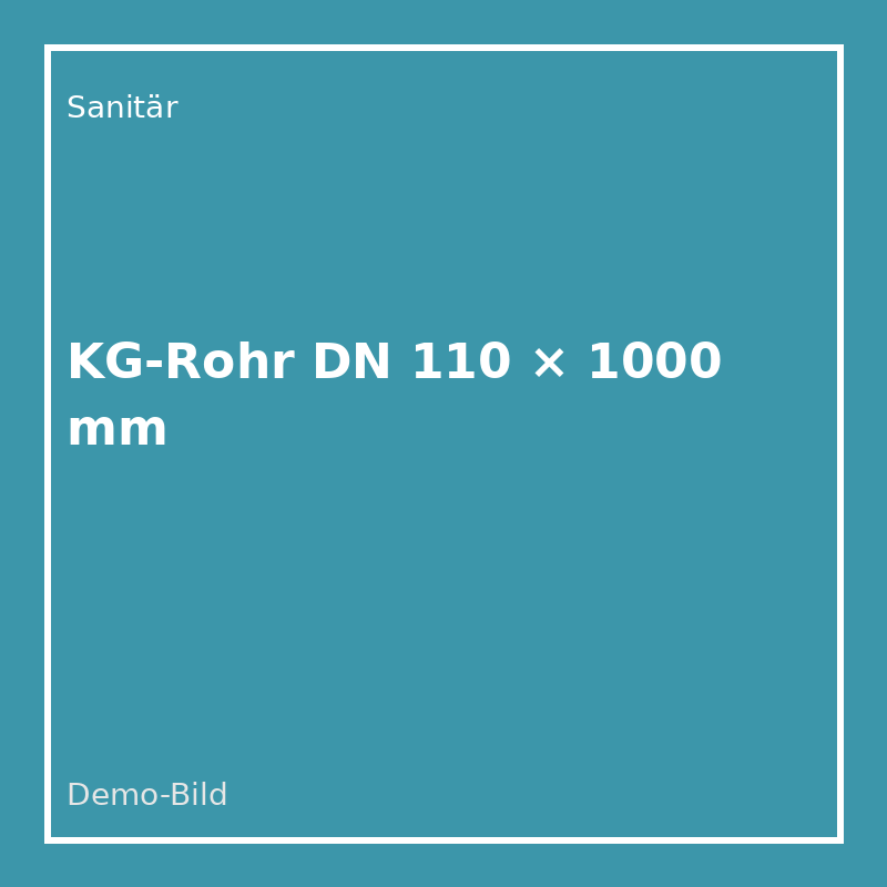 [SA-KG-110-1] KG-Rohr DN 110 × 1000 mm