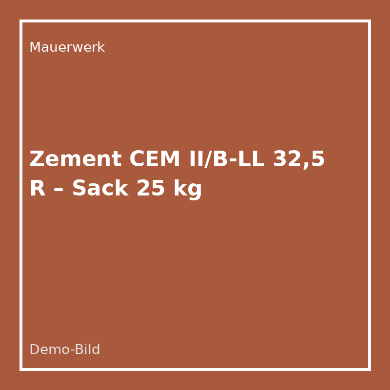 [ZE-CEM2-25] Zement CEM II/B-LL 32,5 R – Sack 25 kg