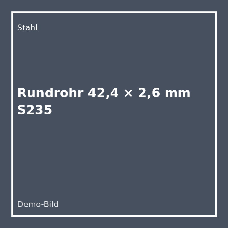 [ST-RR-42-26] Rundrohr 42,4 × 2,6 mm S235