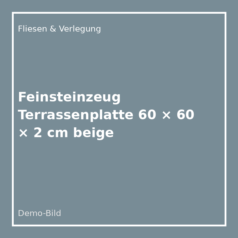 [FL-6060-TP-BE] Feinsteinzeug Terrassenplatte 60 × 60 × 2 cm beige
