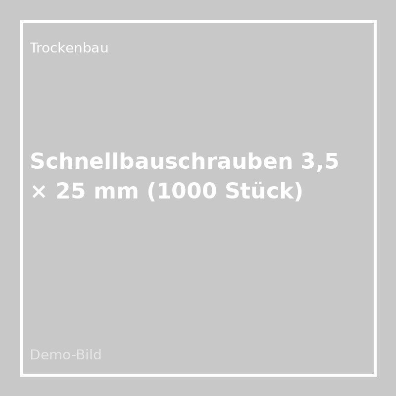 [TB-SBS-325] Schnellbauschrauben 3,5 × 25 mm (1000 Stück)